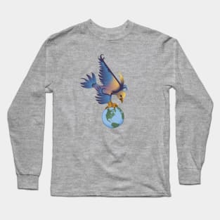 The Blue Bird and Earth Long Sleeve T-Shirt